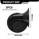 12V Dual Snail Horn Set for Cars, Bikes, and Boats