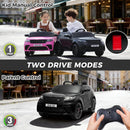 Licensed Black 12V Electric Land Rover Ride-On Car for Kids with Remote