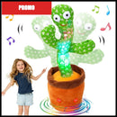 Interactive Dancing Cactus Plush Toy with Voice and 120 Song Repeats