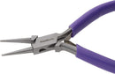 4.5-inch Round Nose Pliers with Fine Tips and PVC Grip Handle