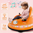 Electric 12V 360° Spin Bumper Car for Kids