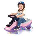 Flashing Wheel Ride-On Car with Lights and Music for Kids 3 Years and Up