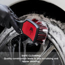 Dual-Pack Wheel and Tire Cleaning Brush Set with Soft and Stiff Bristles
