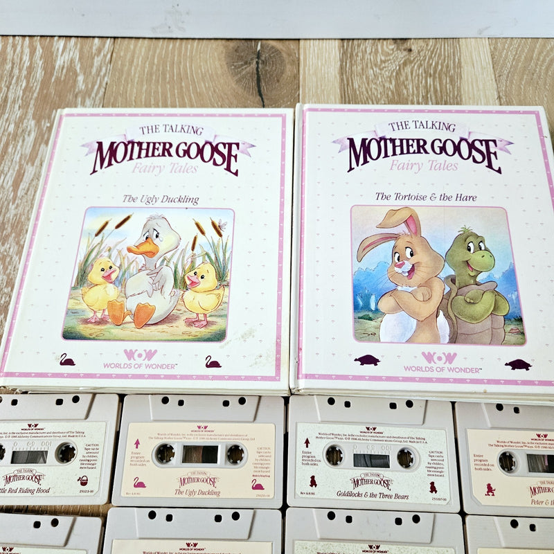 Talking Mother Goose Worlds of Wonder Set with Tapes and Books Vintage in Box