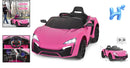 Electric Ride-On Toy Car with Remote Control, LED Lights, and Three Speed Options