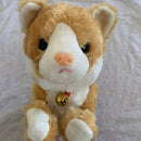Interactive Orange Plush Cat Robot Toy