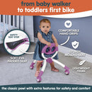 YBIKE Pewi Elite Purple Ride-On Bike for Walking