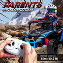 12V Electric Blue UTV Ride-On Truck for Kids with Remote Control