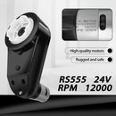 24V RS555 High Torque Motor Gearbox Set for Power Wheels Ride-On Toys