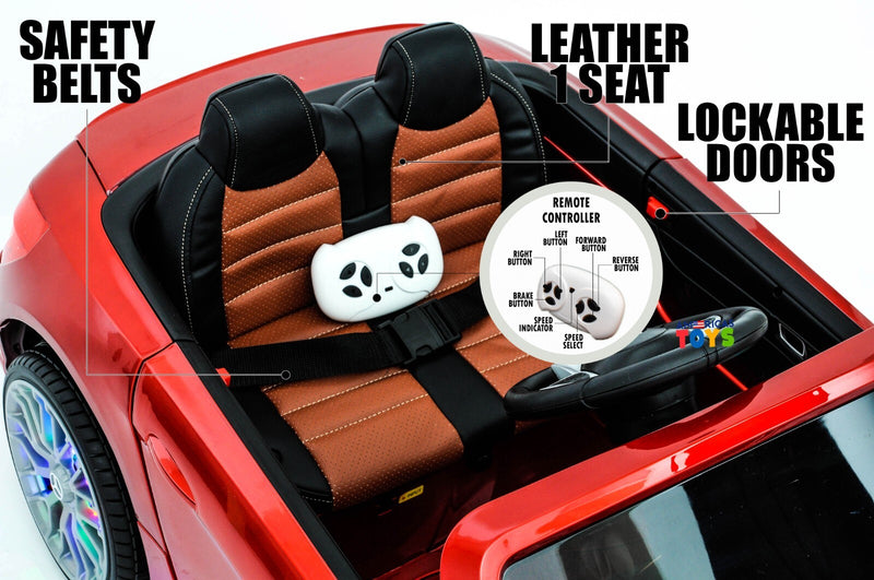 Kids Ride-On Remote Control Car with MP4 Screen LED Wheels Licensed Mercedes-Benz Various Colors