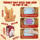 Gfilay Interactive Dancing Turkey Hat with Animated Drumsticks