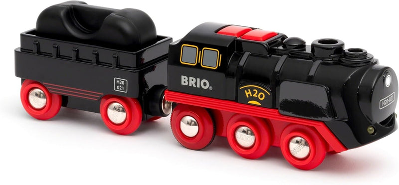 3-Piece Steaming Train Set with Lights and Forward/Reverse Motion for Kids