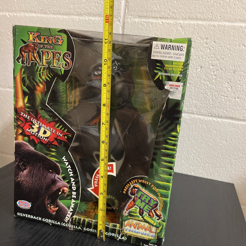 11-Inch Silverback Gorilla King of the Apes Animal Figure Tropic 1999 Vintage