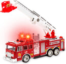 Interactive Fire Truck Playset with Lights, Sounds, and Rotating Features for Kids
