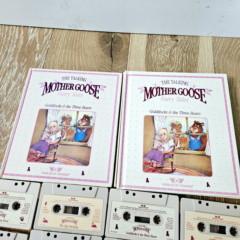 Talking Mother Goose Worlds of Wonder Set with Tapes and Books Vintage in Box