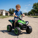 Kids Electric Quad Bike with Music for Ages 3-5 - Green