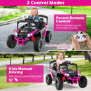 12V Battery Operated Electric Ride-On Car for Kids with Remote Control, LED Lights, and Music