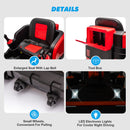 Dual Function 12V 360° Red Kids Ride-On Excavator with Remote Control