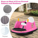 Pink 360° Spin Remote Control Bumper Car Toy for Kids
