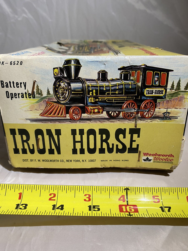 Battery Operated Iron Horse Train Engine with Original Box