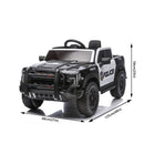12V Police Car Ride-On Toy with Remote Control, Dual Motors, and Sound Features