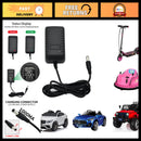 12V Power Charger for Ride-On Vehicles, Children's Cars, ATV and Tractor