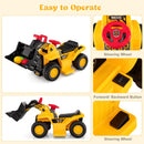 6V Electric Ride-On Bulldozer Toy Truck for Kids with Adjustable Bucket