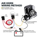 12V Truck Air Horn System with Integrated Compressor