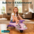 Gotrax Bluetooth Electric Wiggle Car for Kids Ages 3-8 with 12V Battery for 120 Minutes of Fun