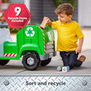 Real Rigs 6V Battery-Powered Recycling Truck for Toddlers