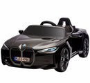 12V Licensed BMW i4 Ride-On Car for Kids with Music - Black