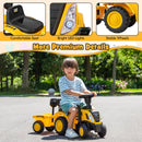 Caterpillar Licensed Kids Foot-to-Floor Ride-On Tractor with Shovel
