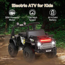 6V Kids Truck Ride-On Car for Toddlers with Music, LED Lights & Storage