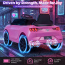 Ford Mach E Electric Ride-On Toy with Parental Control, LED Lights, Horn, and Music