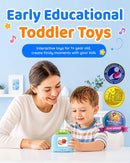 Aullsaty Interactive Blue Flash Cards with 224 Words and 3 Songs