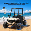 24V 4WD Dual-Seater Kids Golf Cart with Remote Control, Sunshade, and LED Lights