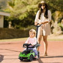 3-in-1 Lamborghini Licensed Green Ride-On Push Car with Sound