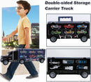 Compact Vehicle Playset with 12 Die-Cast Cars for Ages 3-7