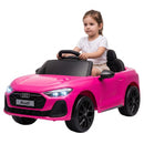 Audi A5L Pink Electric Ride-On Car for Kids with Remote Control and Dual Motors