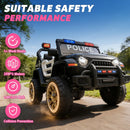 12V Electric Police Car Ride-On for Kids Aged 1-4 with Parental Control