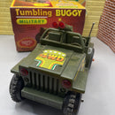 Retro 4x4 Military Buggy Toy - Battery-Operated, Hong Kong Crafted