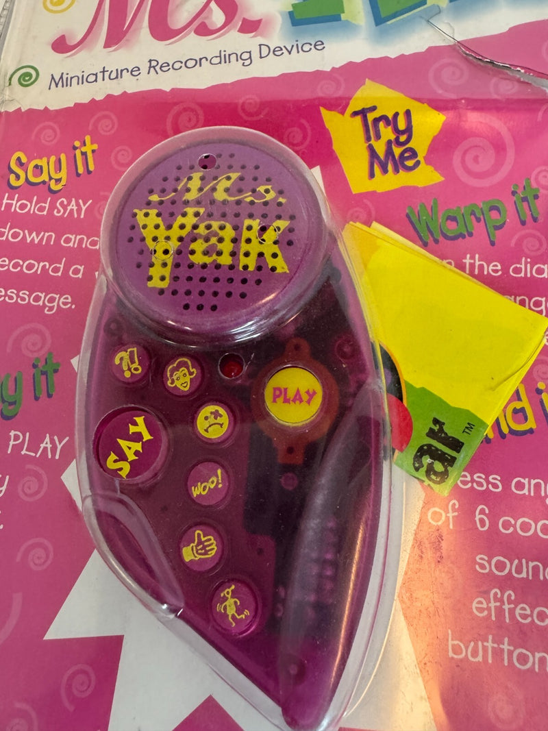 Miniature Pink 1997 Recording Device Model MS Yak Entertainment Corp Not Tested
