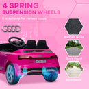 12V Pink Audi Q8 e-tron Sportback Ride-On Car with Remote Control and Suspension for Kids