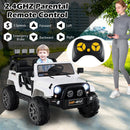 12V Dual-Seater Kids Ride-On Truck with Remote Control, LED Lights, and MP3 Player