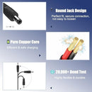 12V Ride-On Toy Charging Adapter with 6.6FT Cable and 5.5mm x 2.1mm Round Plug