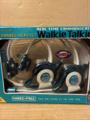 Vibrant Teal 2-Channel Headset Walkie Talkies for Instant Communication