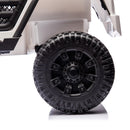24V Electric Ride-On Car for Kids with 400W Power, Remote Control, Music, and LED Lights - White