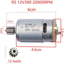 RS390 12V Motor for Children's Ride-On Vehicles - 20000 RPM Replacement Component
