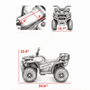 Pink 12V Kids ATV 4-Wheeler with 4 Spring Suspension and LED Lights