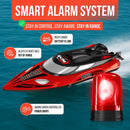 18.5" High-Speed RC Boat with Self-Righting Feature and LED Lights for All Ages